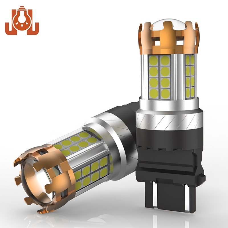 3157 P27/5W 3156 DRL LED Лампа Поворотник Светодиодная Белый Желтый Янтарный Красный Стоп-сигнал Габарит