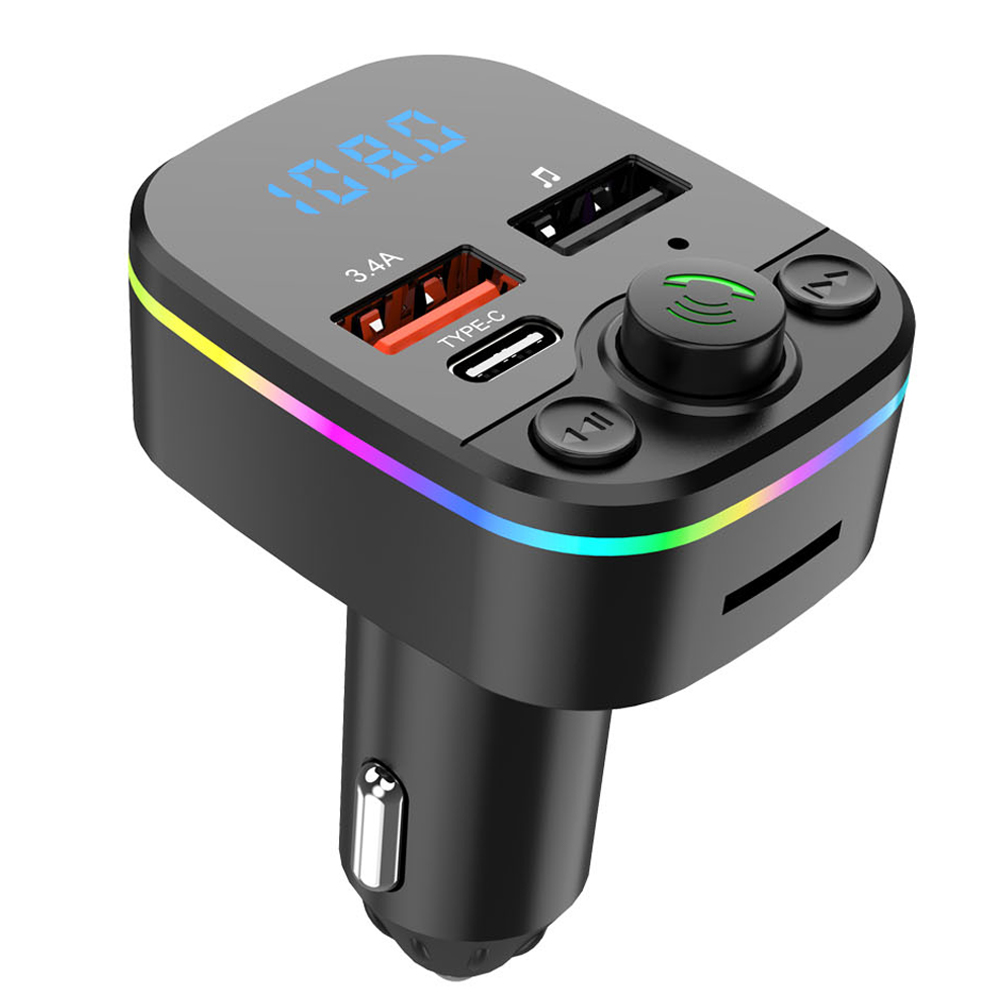 FM трансмиттер автомобильный Bluetooth MP3 USB быстрая зарядка