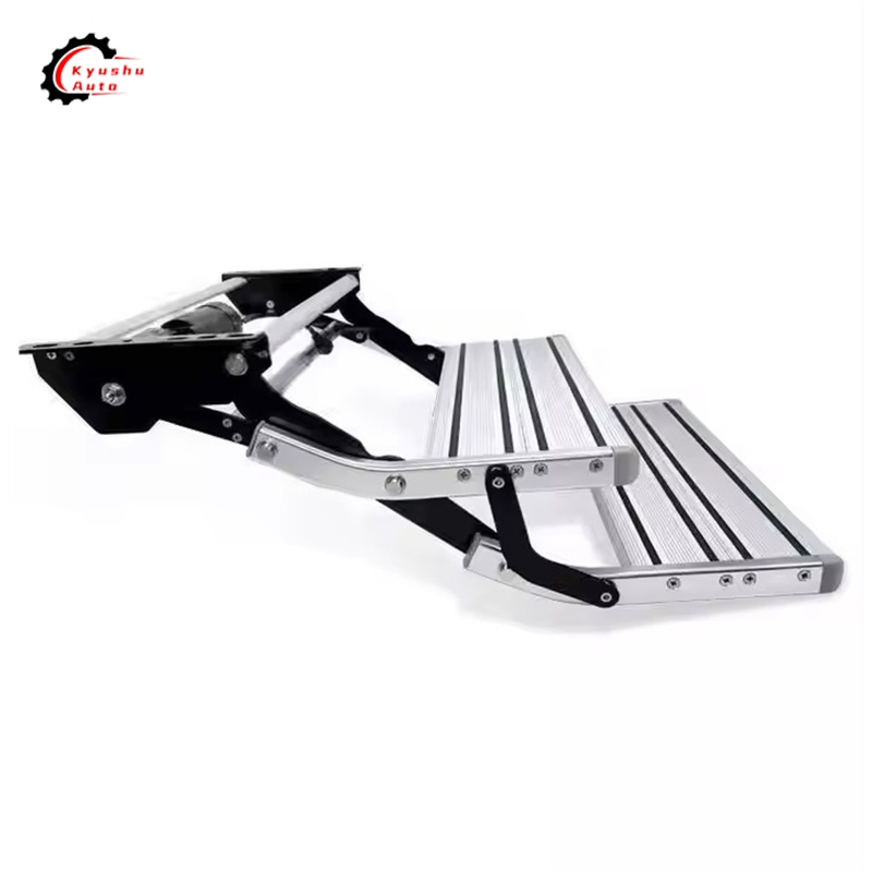 High Quality 550 Aluminum Alloy Single Layer RV Caravan Trailer Folding Step for Camper