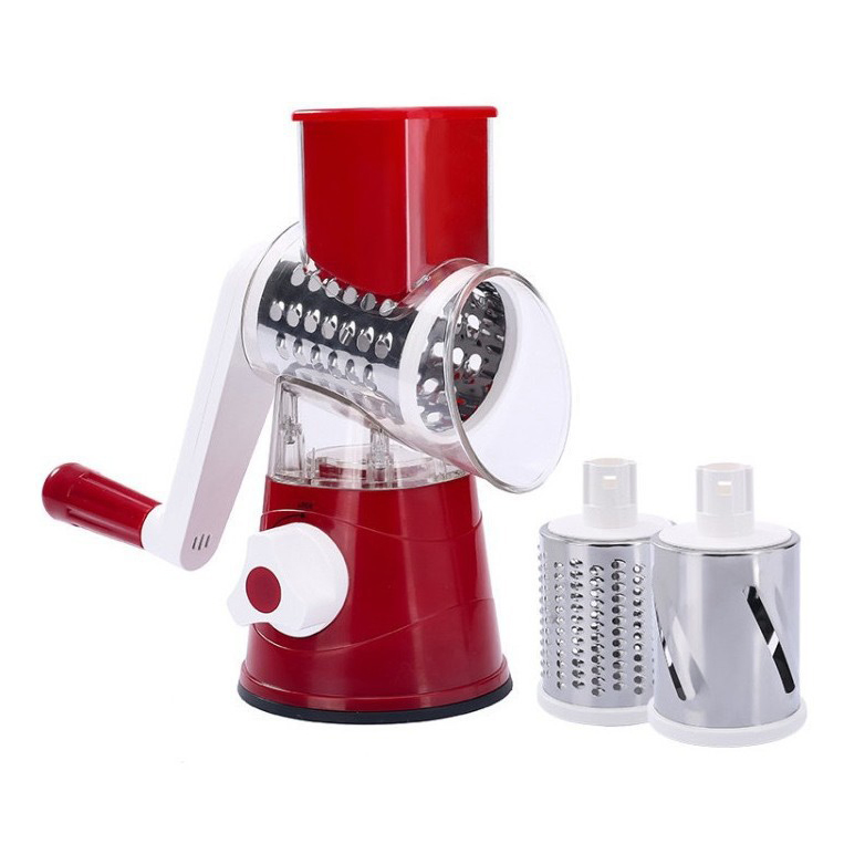 Wholesale Rotary Hand Manual Vegetable Chopper Cheese Grater Handy Stainless Steel Smart Innovative Kitchen Gadget