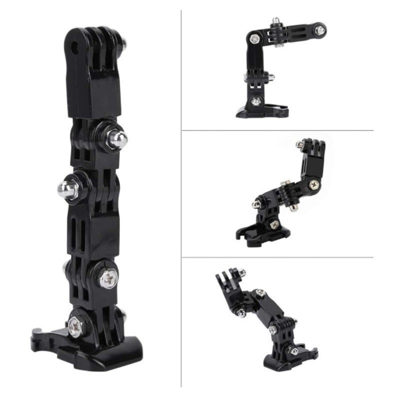 J Shape Bike Motorcycle Helmet Chin Mount Kit for Gopro Hero Buckle Base Support Mount
