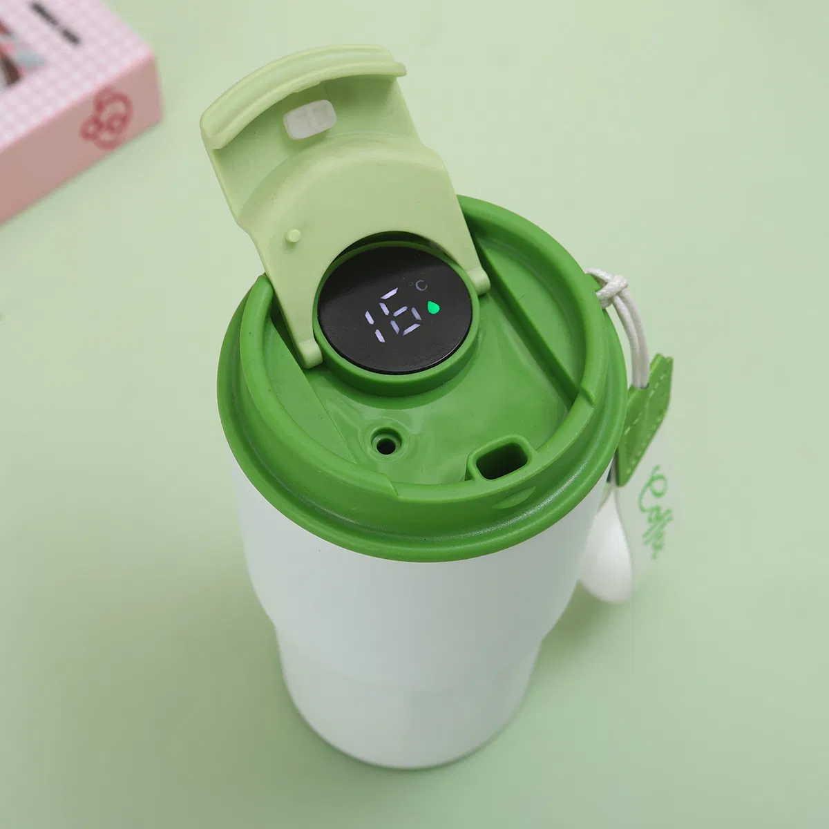 Stainless Steel Temperature Display Smart Vacuum Cup