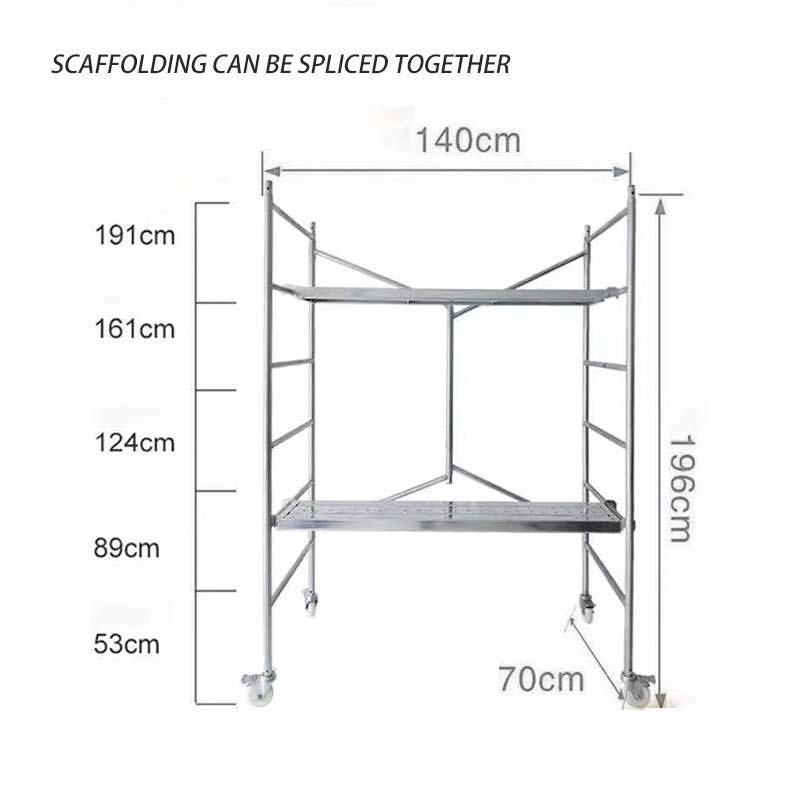 Commercial Use Mobile Folding Scaffolding Tower for Shopping Mall Decoration