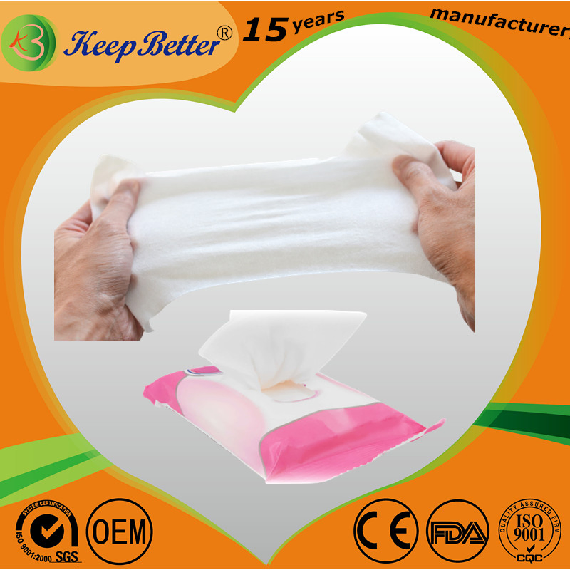 5 Years Factory of Cotton Baby Wet Wipes 60 PCS Packing