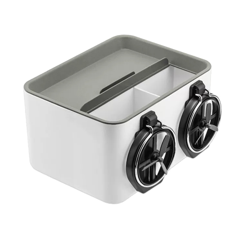 Car Mounted Tissue Box Double Cup Holders Tissue Box Car Armrest Box