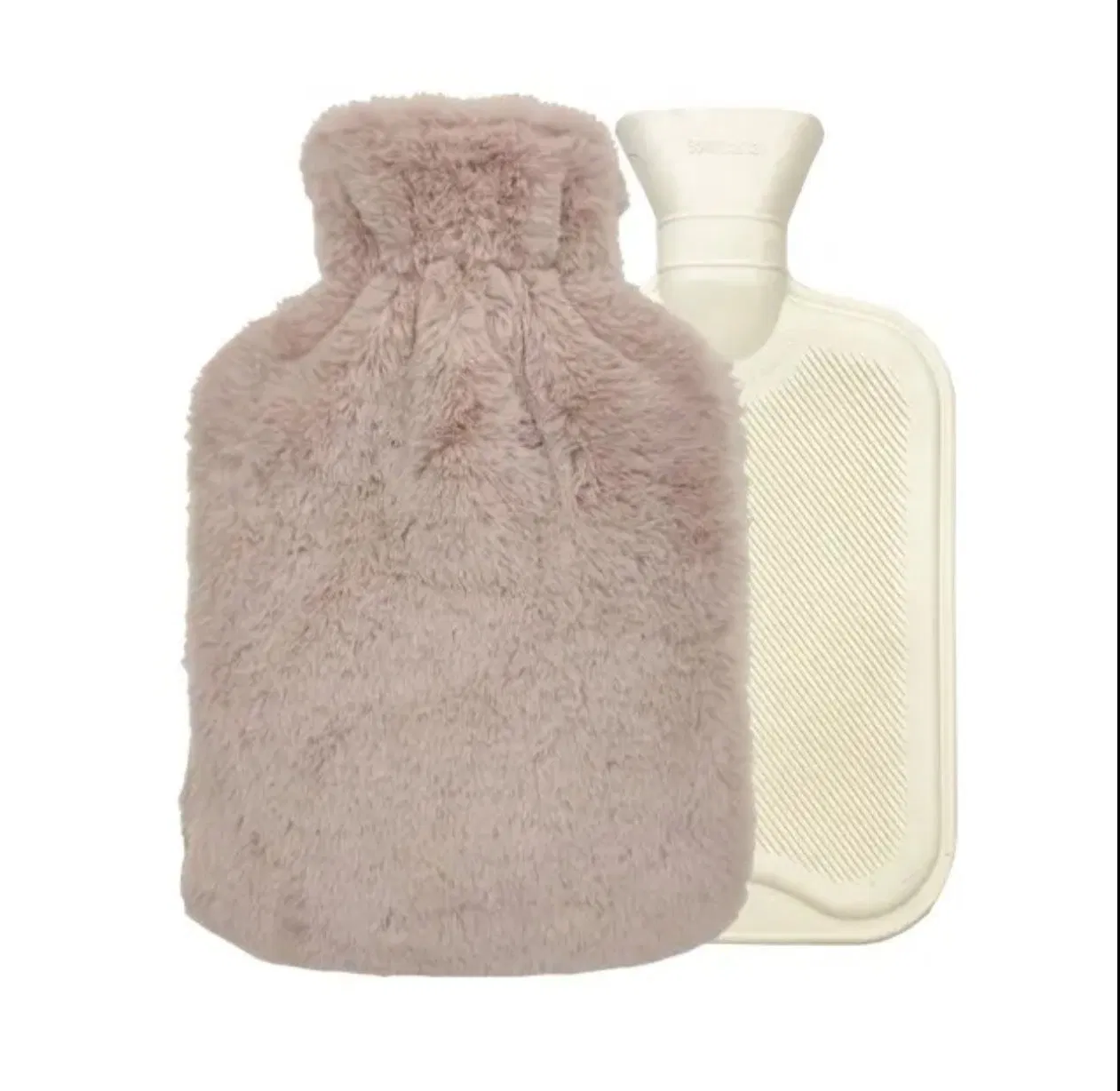 500ml Hands Feet Neck Warming Rubber Hot Water Bag Winter Hot Water Bottle with Cover for for Menstrual Cramps