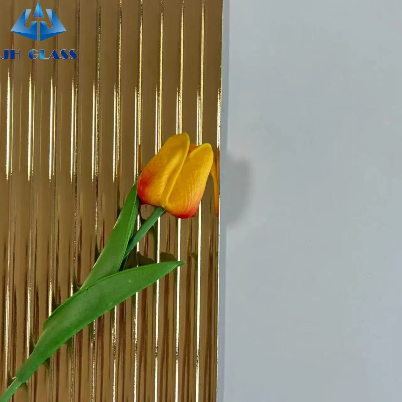 4/5/6mm Tinted Patterned Glass for Office Cabins & Hotel Bathrooms