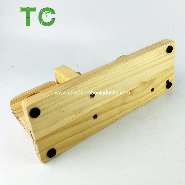 Pine Wooden Sausage Slicer with Safety Guard