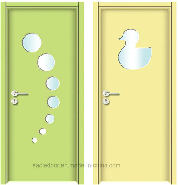 Simple Designs Modern Hospital Wood Door Design Melamine Finish Door Bedroom Interior Wooden Door (EI-HP0305)