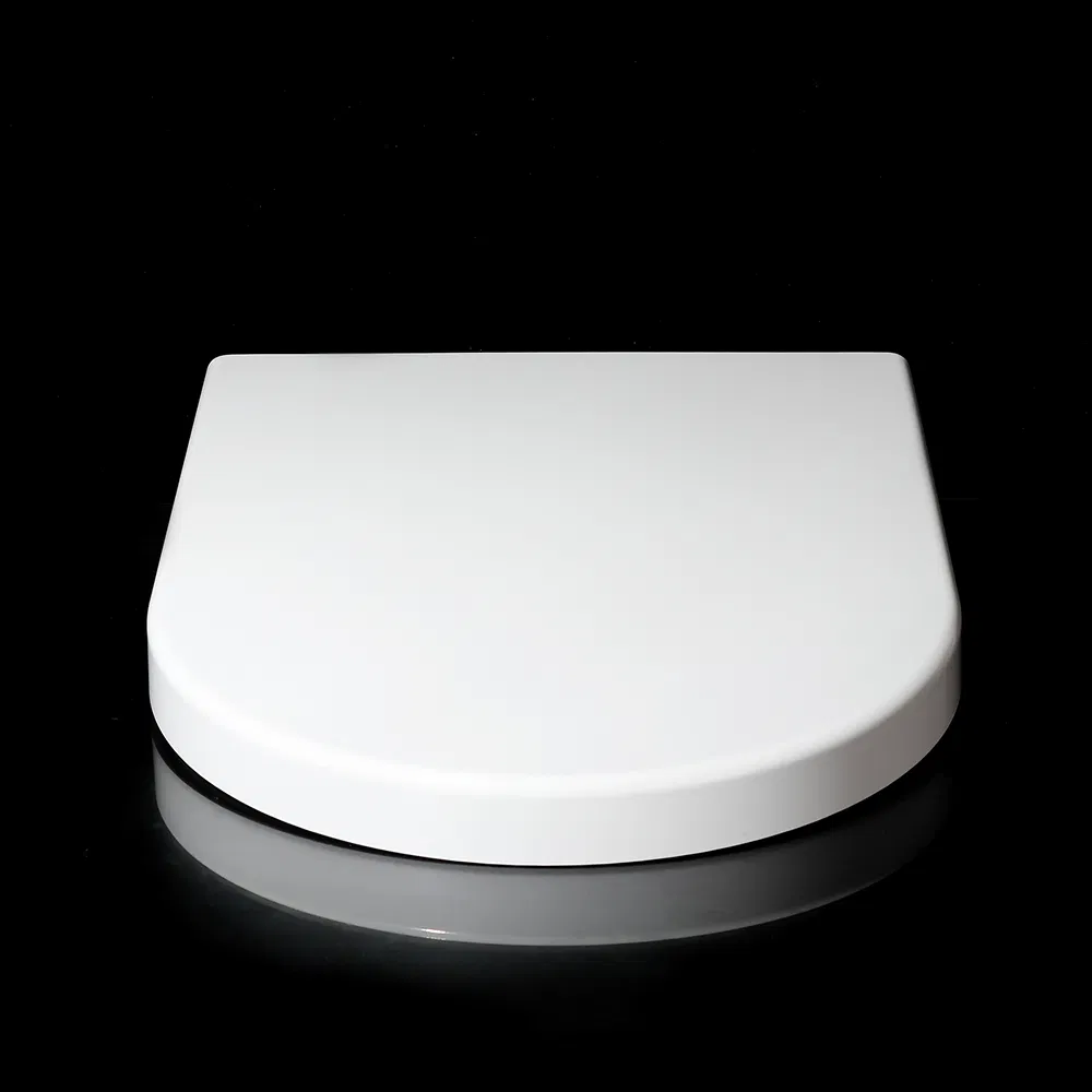 One Push Button Quick Release D Shape SS Hinges Top Fixing Duroplast Toilet Seat Cover