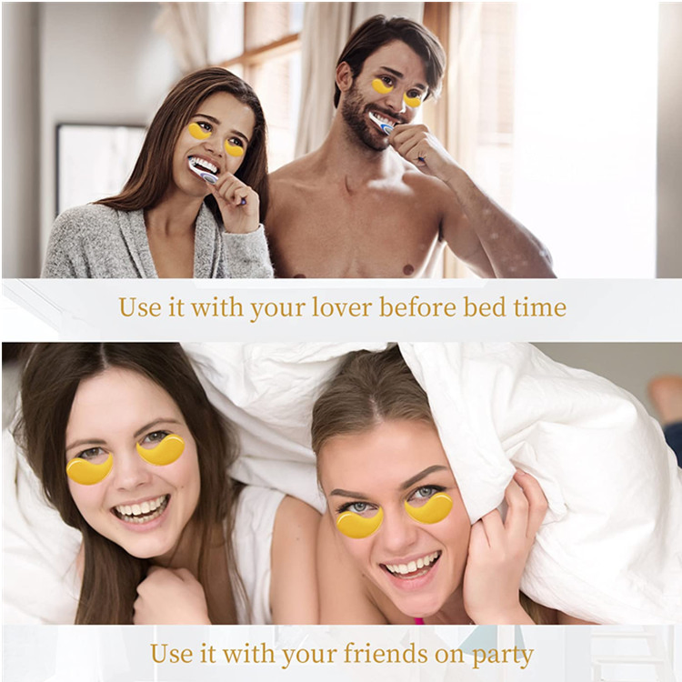 OEM 24K Gold Hydrating Under Eye Mask Puffy Eyes Undereye Patches Treatment
