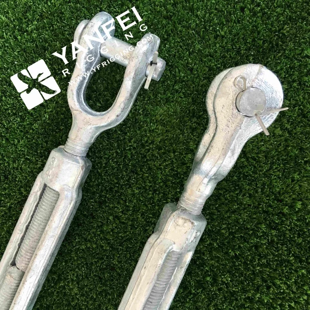 Rigging Screw Galvanized Open Body Turnbuckle Steel Wire Rope Tensioner