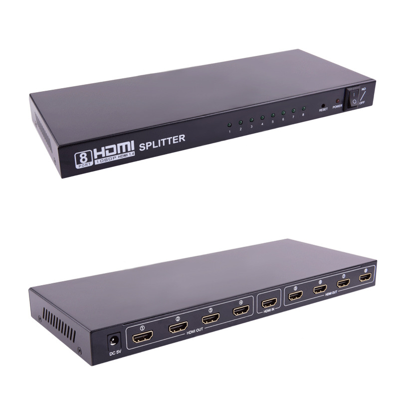 Best 4K 2K 1080P  Switch Splitter 1 in 8 out for Video Wall