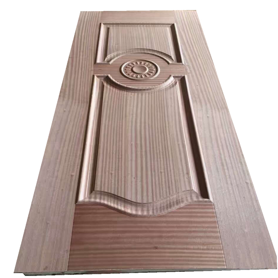 Custom Sapele 3mm Veneered Molded MDF/HDF Door Skin