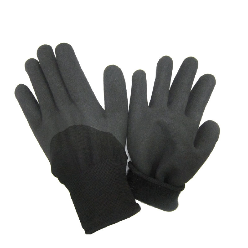 Insulated Coated Sandy Nitrile Low Temperature Winter Work Gloves