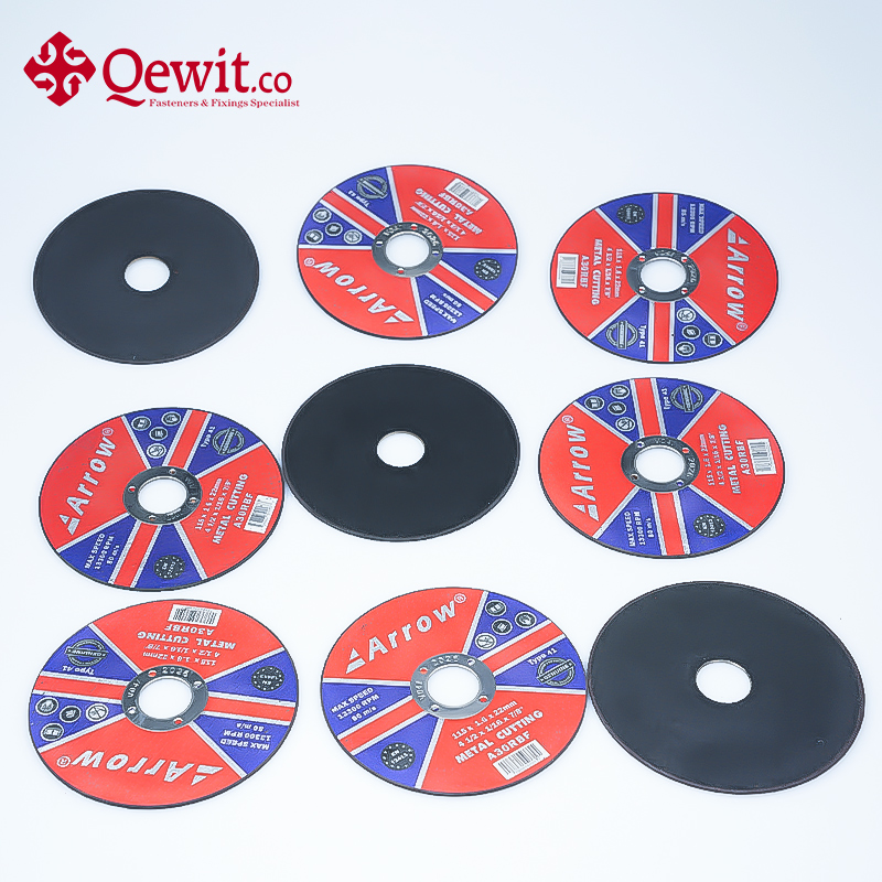 Абразивные отрезные круги по металлу, черные, 115 мм