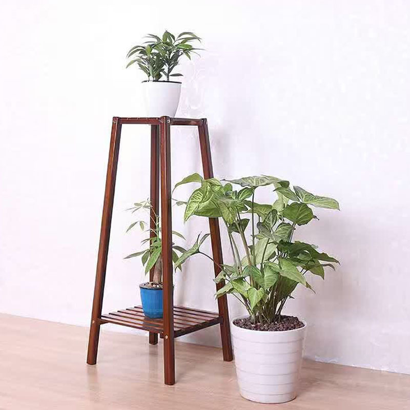 Custom Logo Bamboo Wooden Home Decor Kitchen Book Clothes Storage Stand