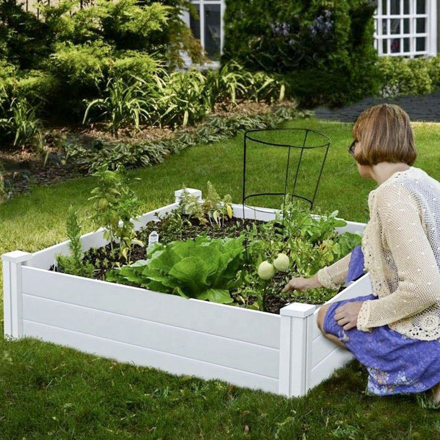 Modern Style UV Proof Vinyl Raised Garden Bed