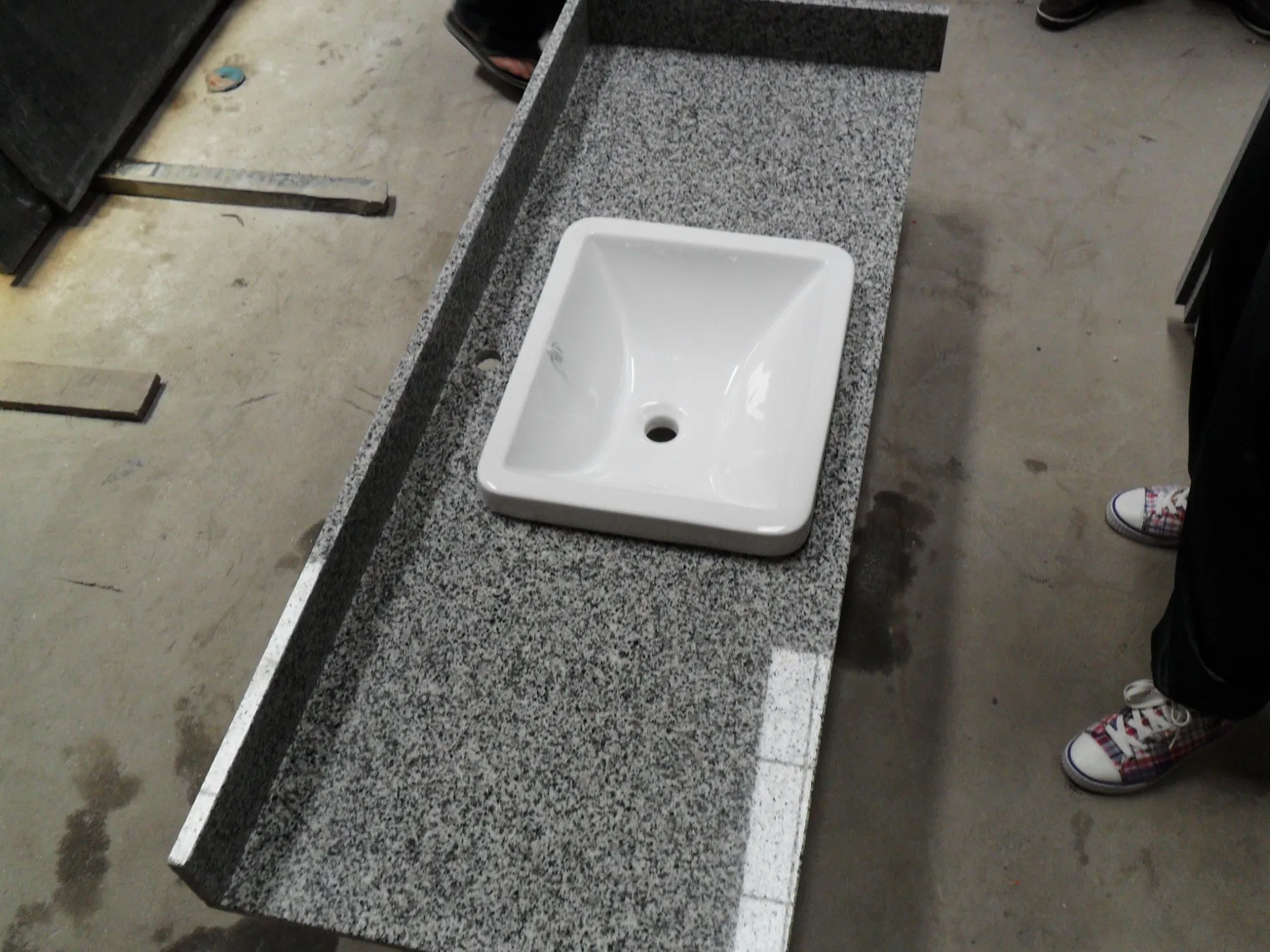 Most Popular Vanity Top Natural Granite Bianco Sardo G623 Factory Price Big Slabs Countertop