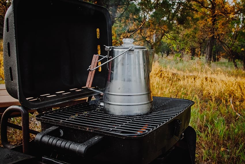 Premium Coffee Pot Set for Camping with Polished Stainless Steel