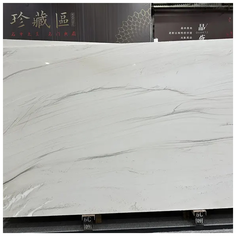 Brazilian Exotic White Mont Blanc Quartzite Slabs