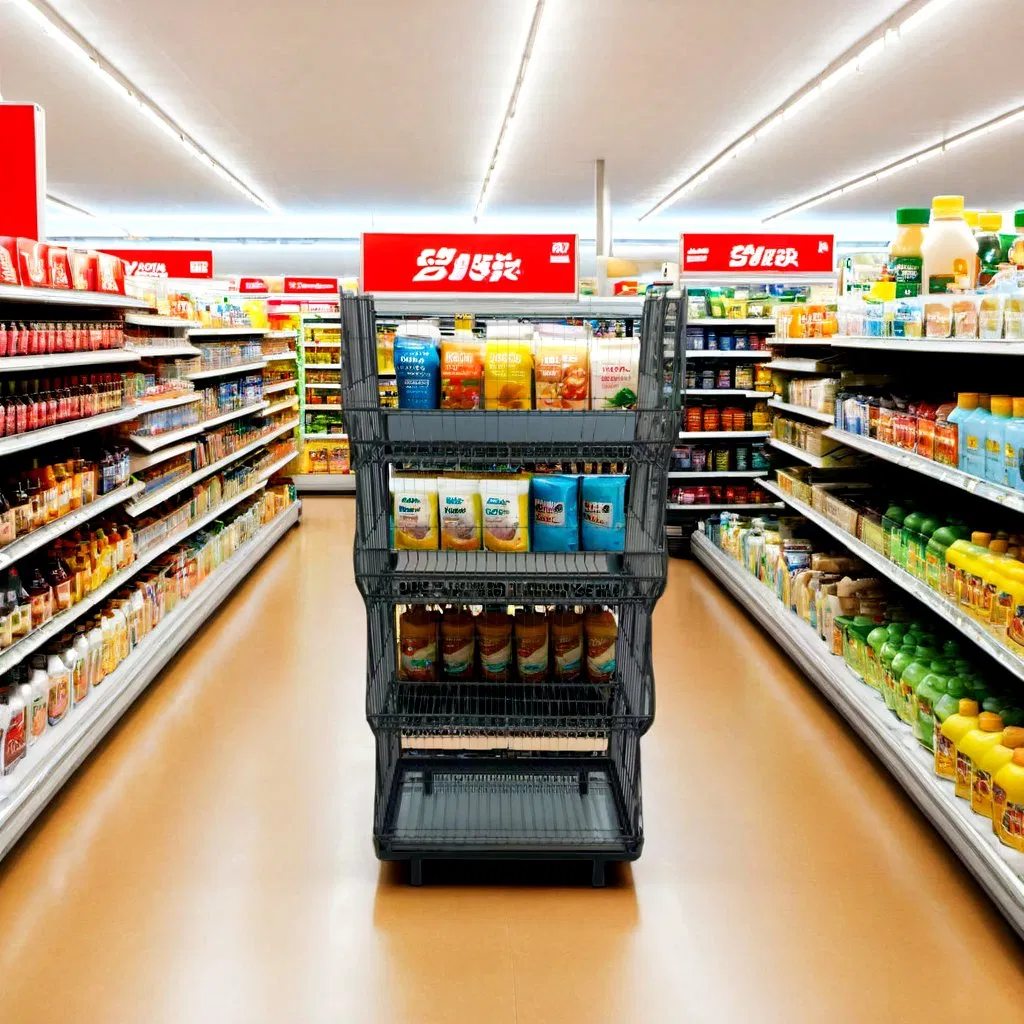 Shop Supermarket Bus Station Wire Promotion Display