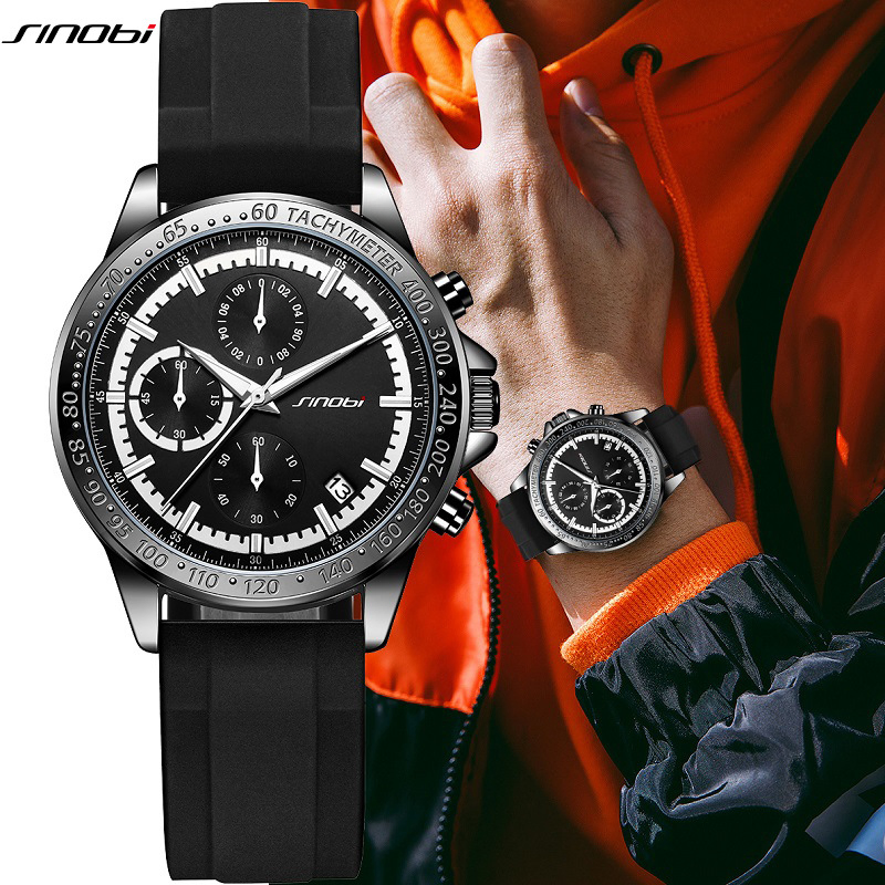 Hot Brand Sinobo S9885g Neutral Waterproof Calendar Men's Multi Functional Quartz Watch