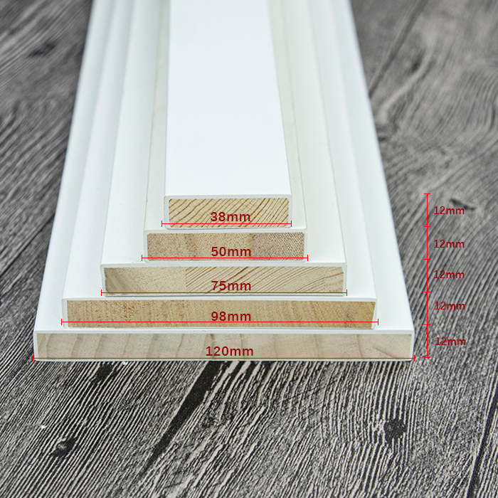 Baseboard Corner Moulding Dollhouse Pine Wood Trim Skirting Board Flooring White Baseboard Wood