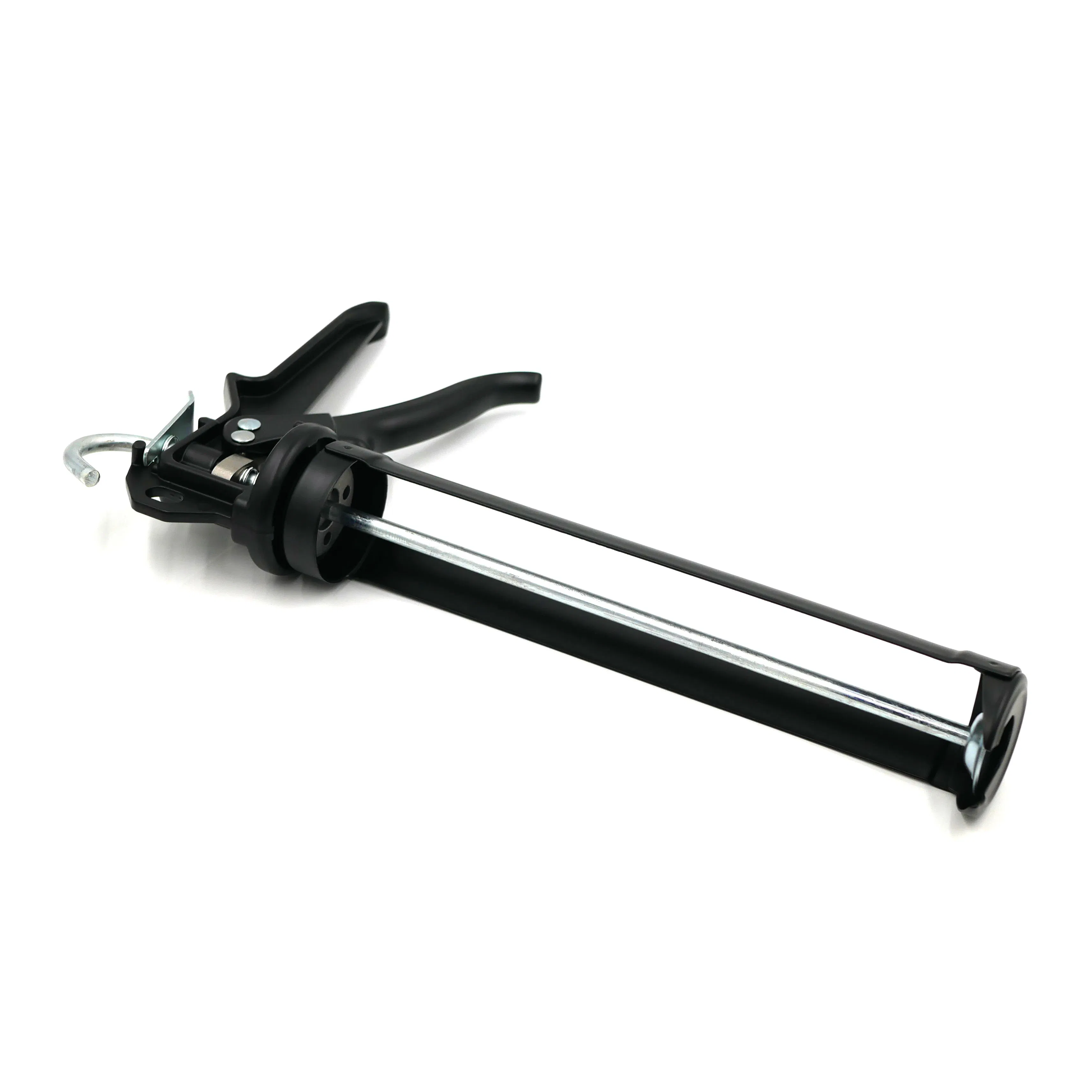 High Quality Metal Manual Black 12inches 400ml Cartridge Caulking Gun
