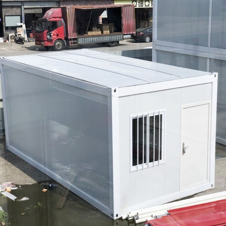 Factory Hot Sale Prefab Flat Pack Home Unit Indonesia Modular Contain Hous Prefab Garage 20FT Container Flat Pack House Price