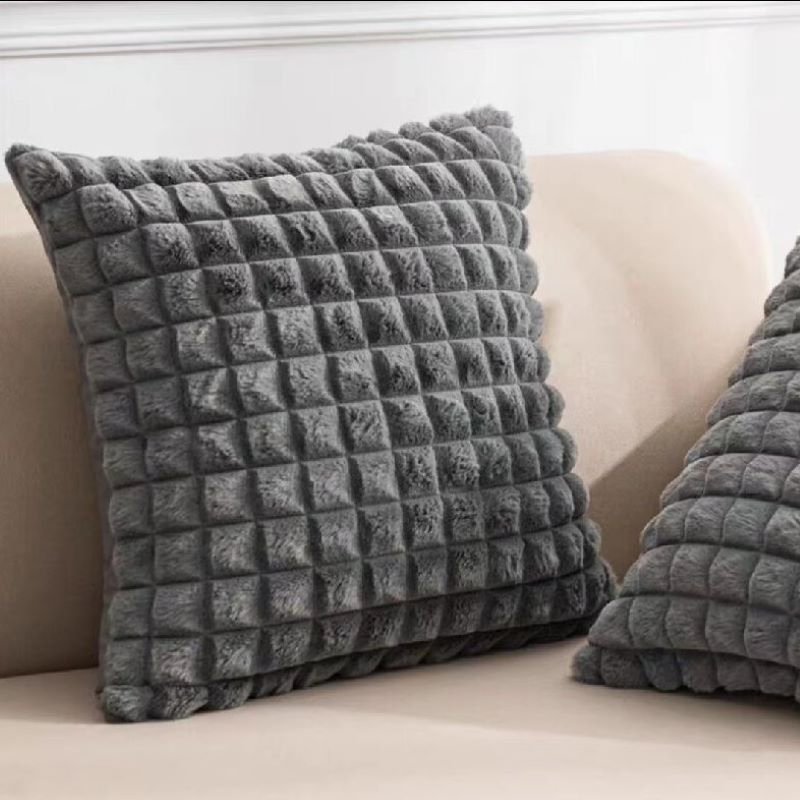 Faux Fur Cushion of Cover Seat Gift Sofa Cover Sleeping Mat Pillows