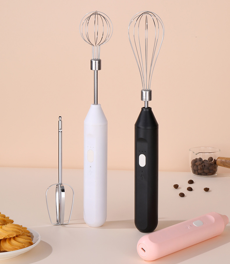 Kitchen Gadgets 2025 Hand Whisker Milk Frother Coffee Cake Food Mixers Electric Egg Beater