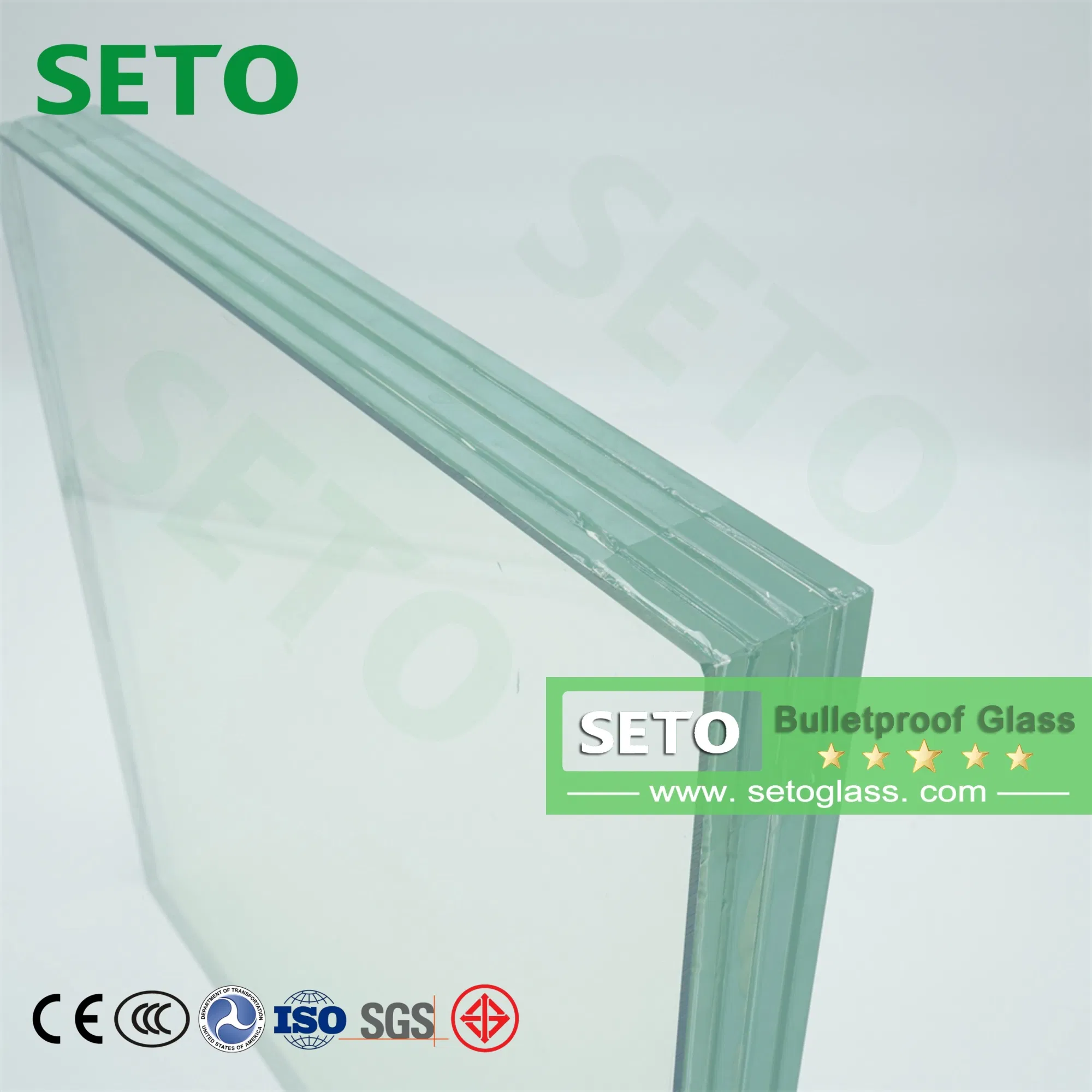 Bulletproof Safety Glass for Armored Vehicle Windows Car Windscreen