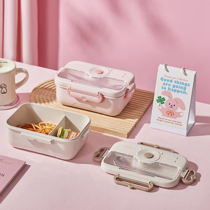 Stainless Steel Bento Box Lunch Box with Compartment for Kids Adults School Office