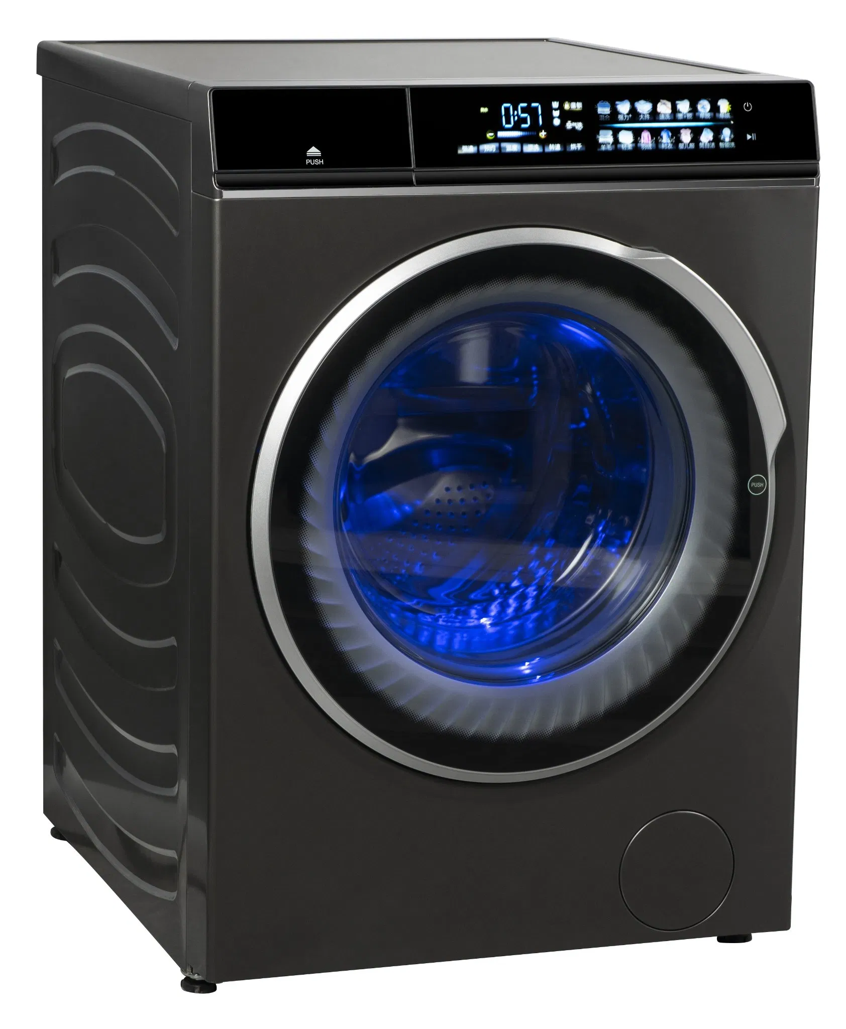 12kg High End Front Loading Washing Machine with Glass Touch Panel