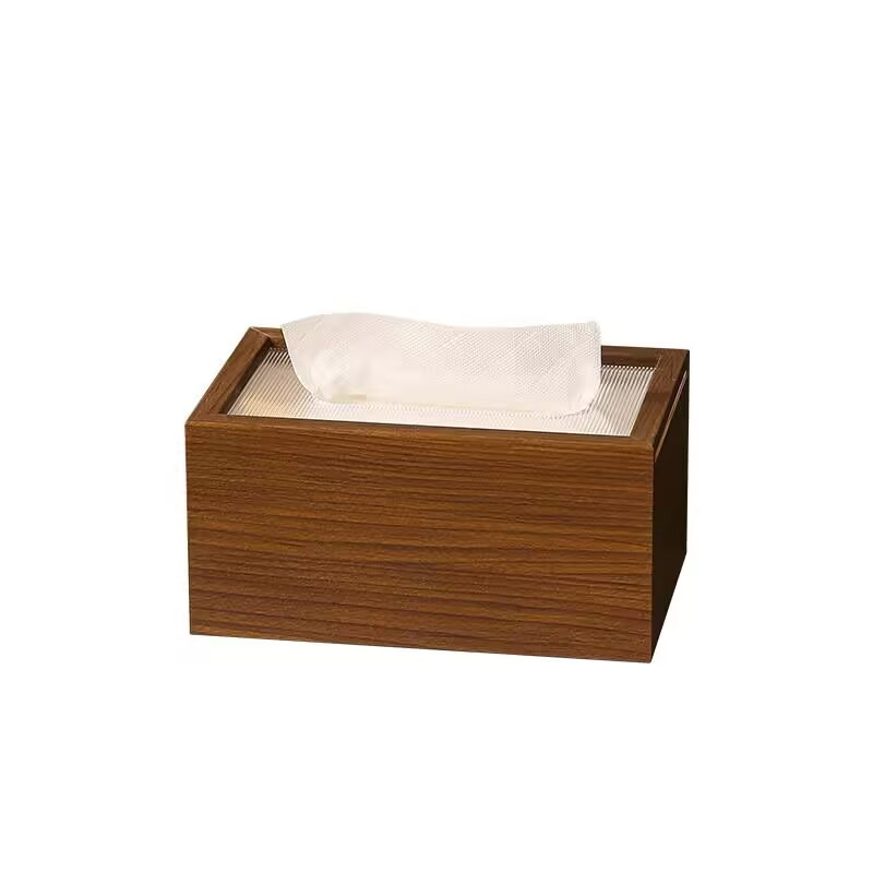 New Design Wooden Storage Customisable Living Room Tissue Box