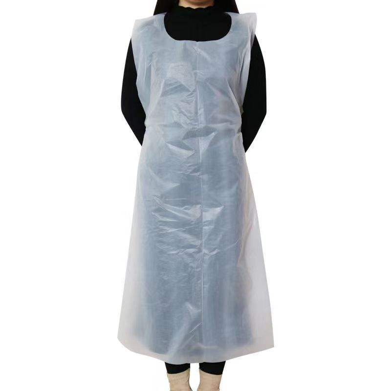 Versatile Disposable Plastic Apron with Custom Thickness and Size Choices