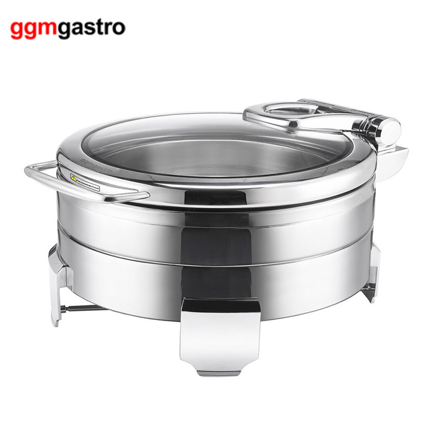 Restaurant Chafing Dish Round Food Warmer with Lid Chaffing Dish Buffet Food Warmer