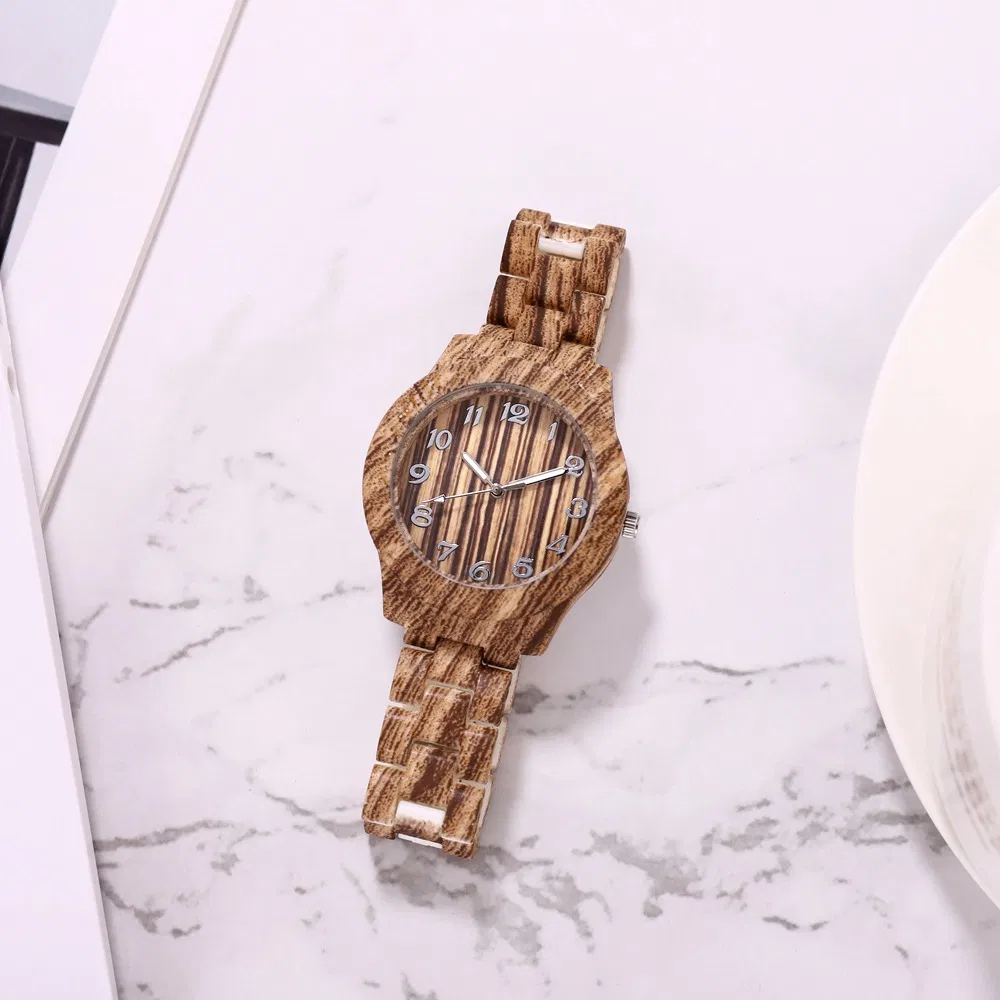Hot Selling Watches Fashion Wooden Sandalwood Pop Quartz Wristwatch