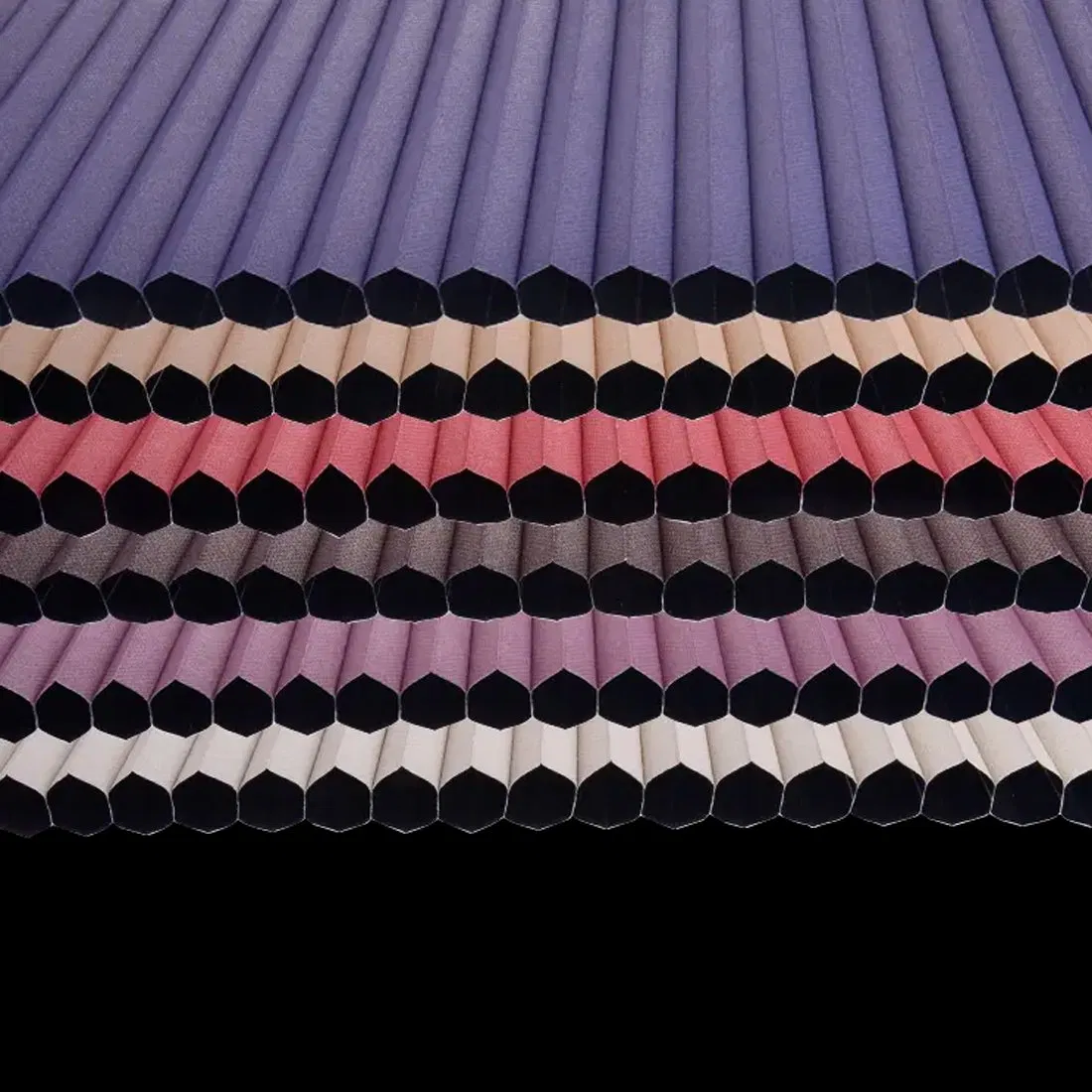 Customized 25mm 38mm Non Woven Pleated Honeycomb Blinds Blackout Fabric for Indoor Windows