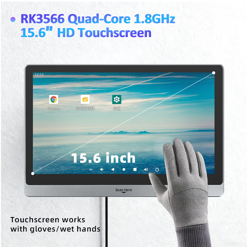 XT802F Wall Mount Digital Signage Capacitive Touch Screen Kiosk B2B Kiosk Manufacturer