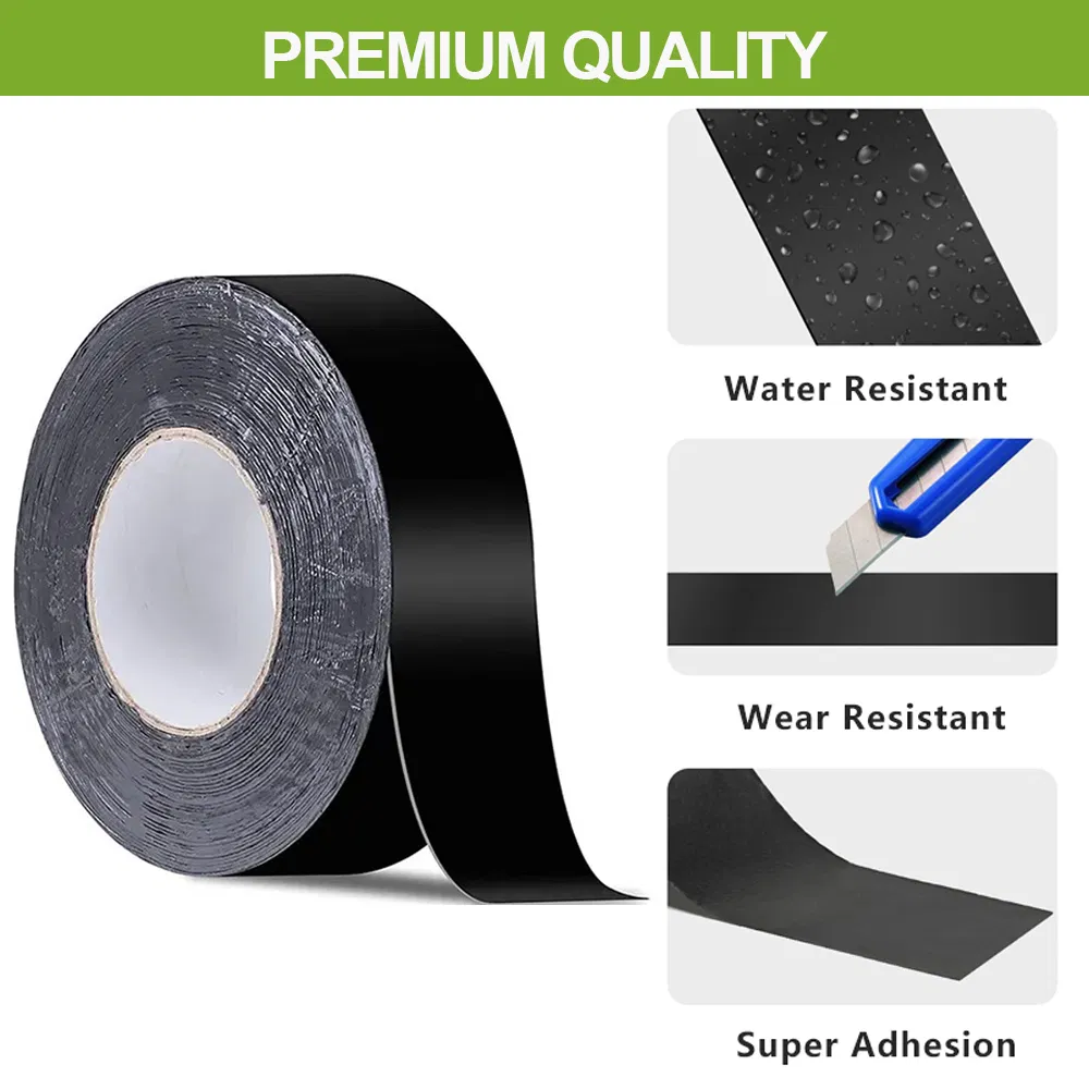 Self-Adhesive Butyl Waterproof Tape Strong Adhesive Wear-Resistant Anti-Corrosion Waterproof PVC Deck Repair Joist Butyl Tape