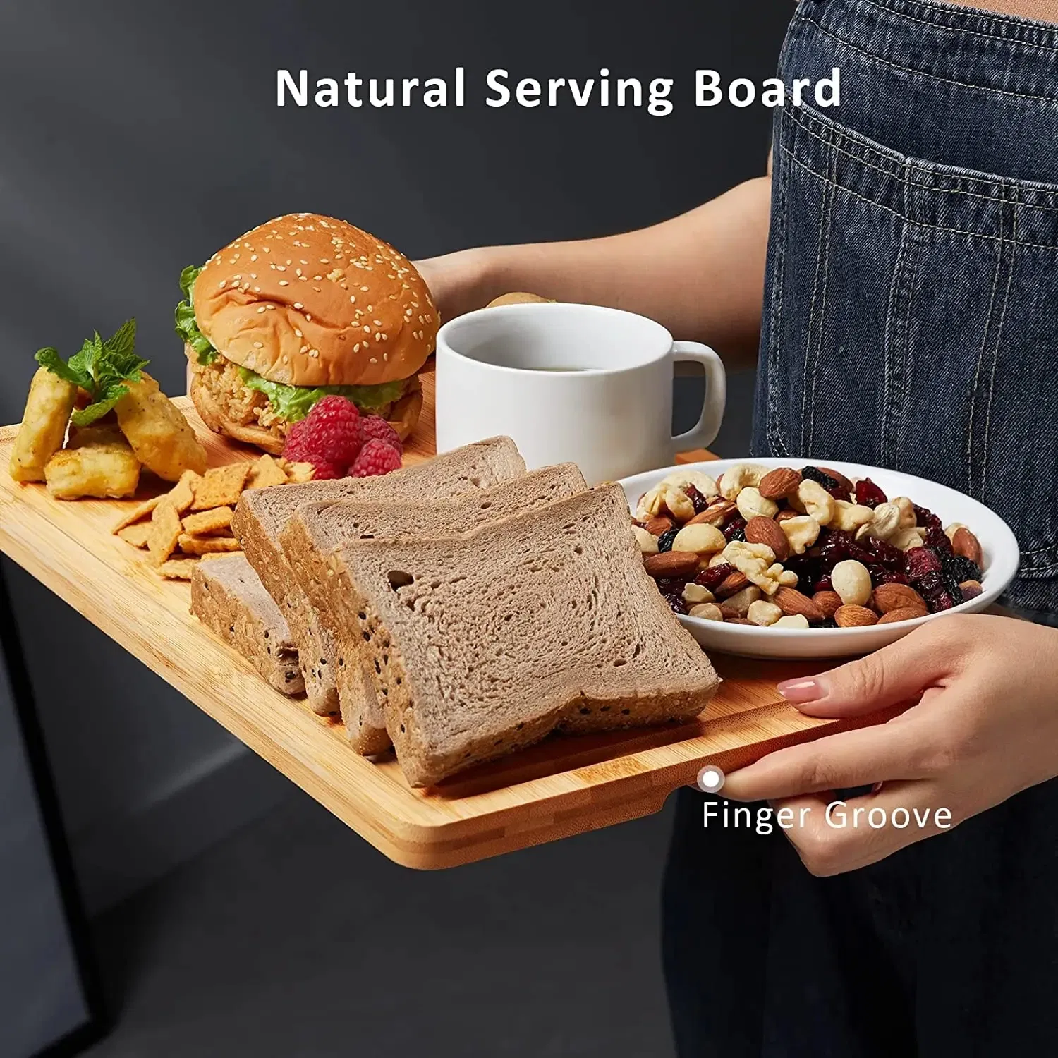 Wholesale Bamboo Kitchenware Bamboo Cutting Board for Steak Tray, Cheese Chopping Board.