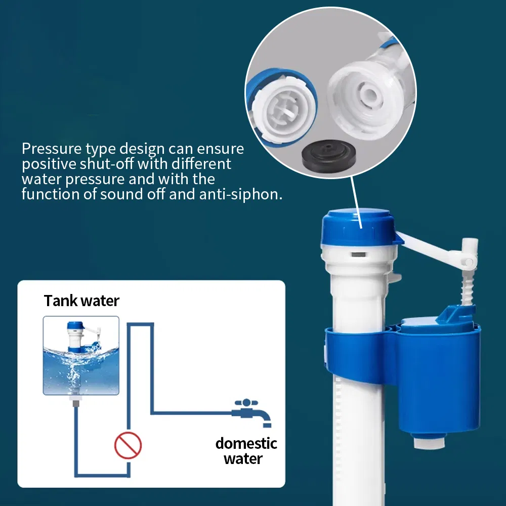 Cistern Flush Mechanism Toilet Tank Fittings Toilet Filling Valve