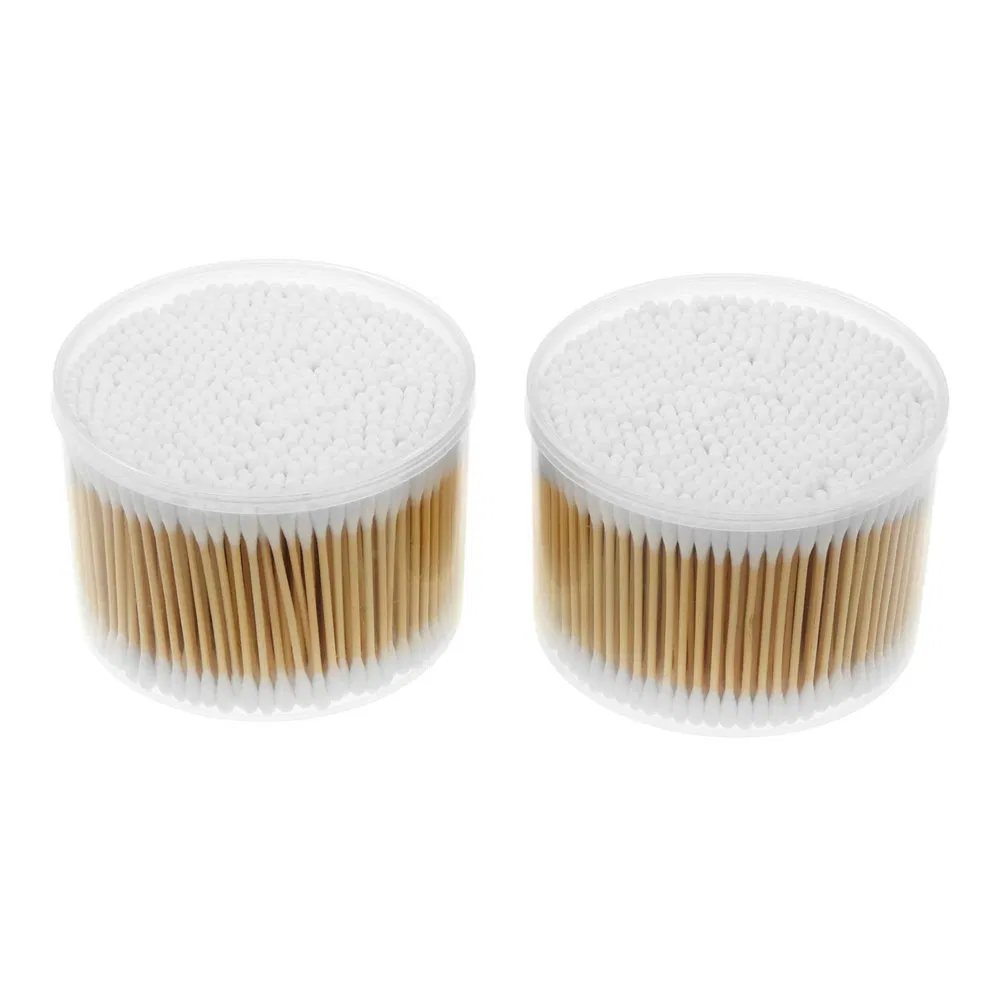 No Chemical Additives Disposable Bamboo Stick Sterile Cotton Swab