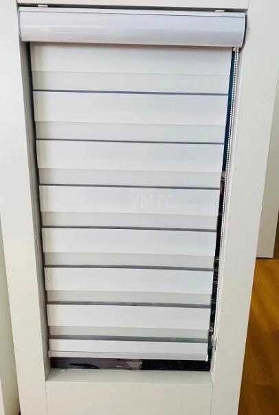 Custom Manual Horizontal Blackout Shades Cordless Window Zebra Roller Blinds
