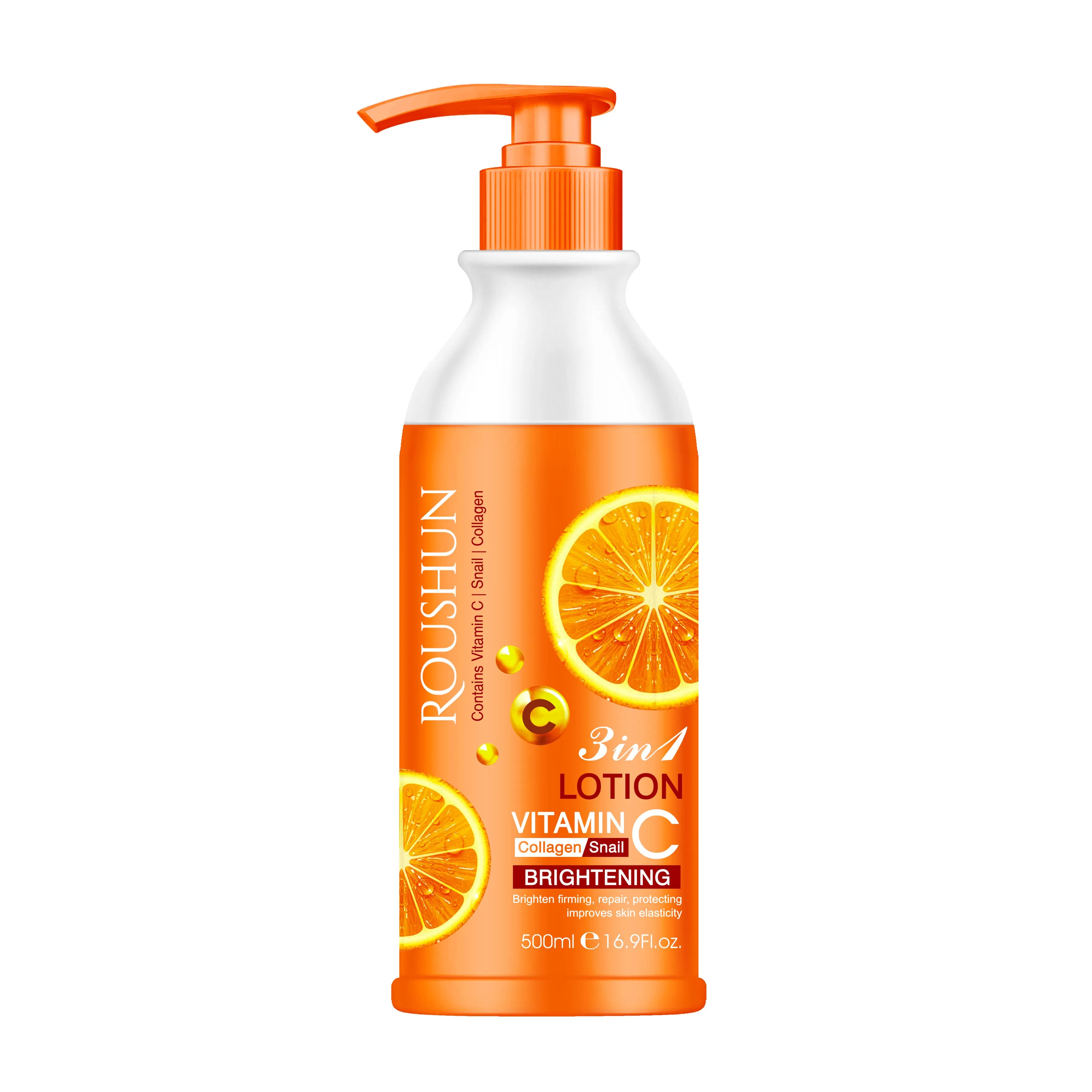 Roushun Vc+Collagen+Snail Liquid 3-in-1 Privater Label Body Lotion