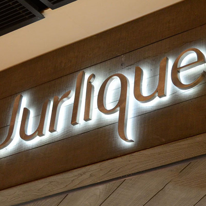 Backlit Commercial Business Reception LED Signs Metal Logo Channel Letters