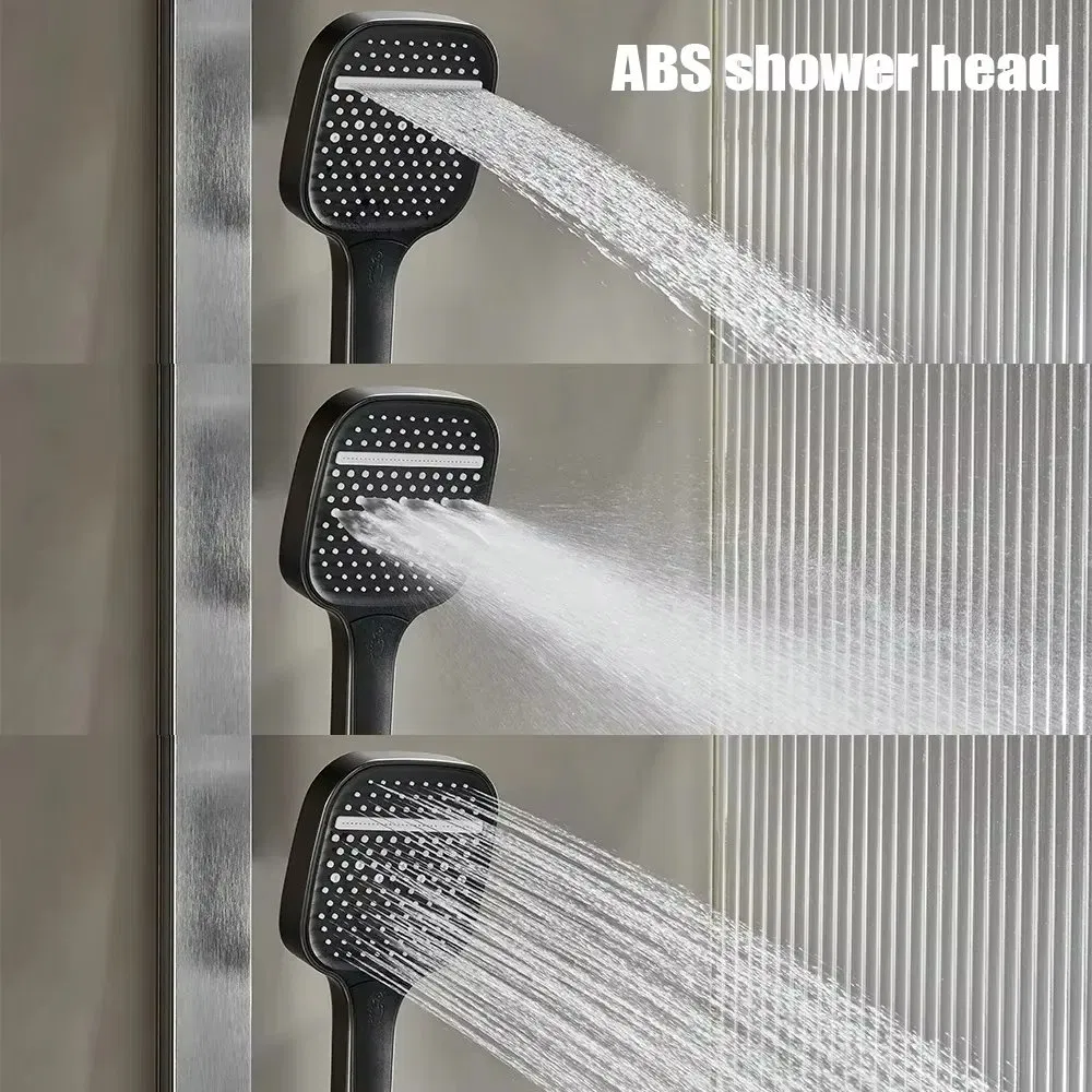 Смеситель для душа LED с пианино-клавишами, настенный