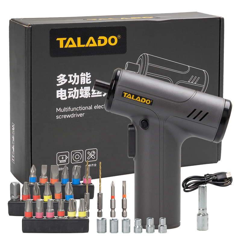 High-Performance Electric Screwdriver with Quick Bit Change System and Bits for Efficient Workflow